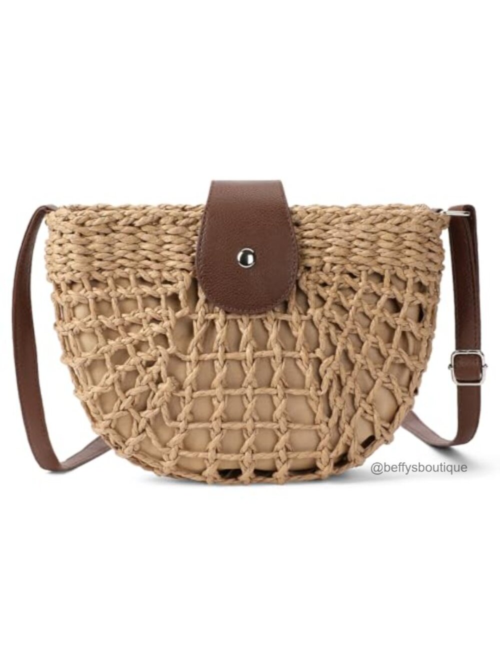 Woven Straw Crossbody Bag Hobo Summer Beach Purse Lightweight